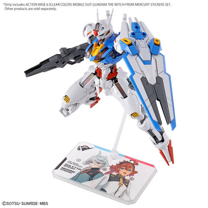 Gunpla Action Base 6 Clear - Witch From Mercury Stickers Set