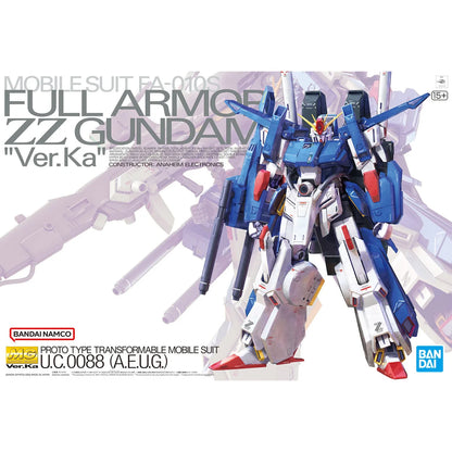 Gunpla Full Armor ZZ Gundam ver ka MG 1/100 – boîte Bandai