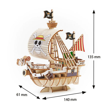 Maquette en bois One Piece Going Merry - dimensions