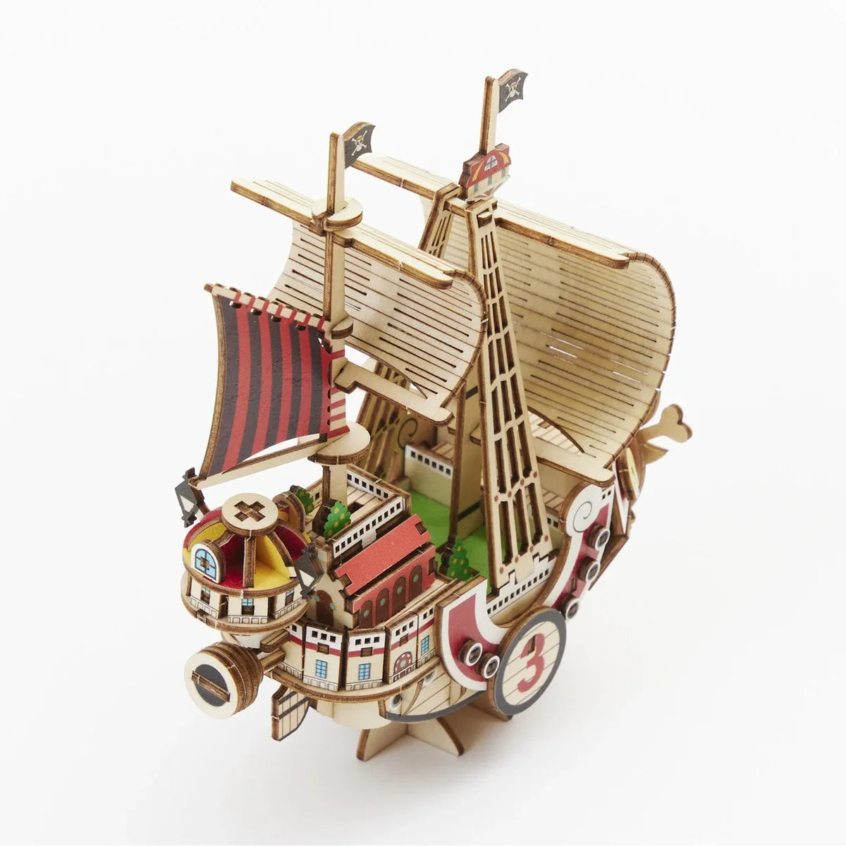 Maquette en bois One Piece Thousand Sunny - vue arrière