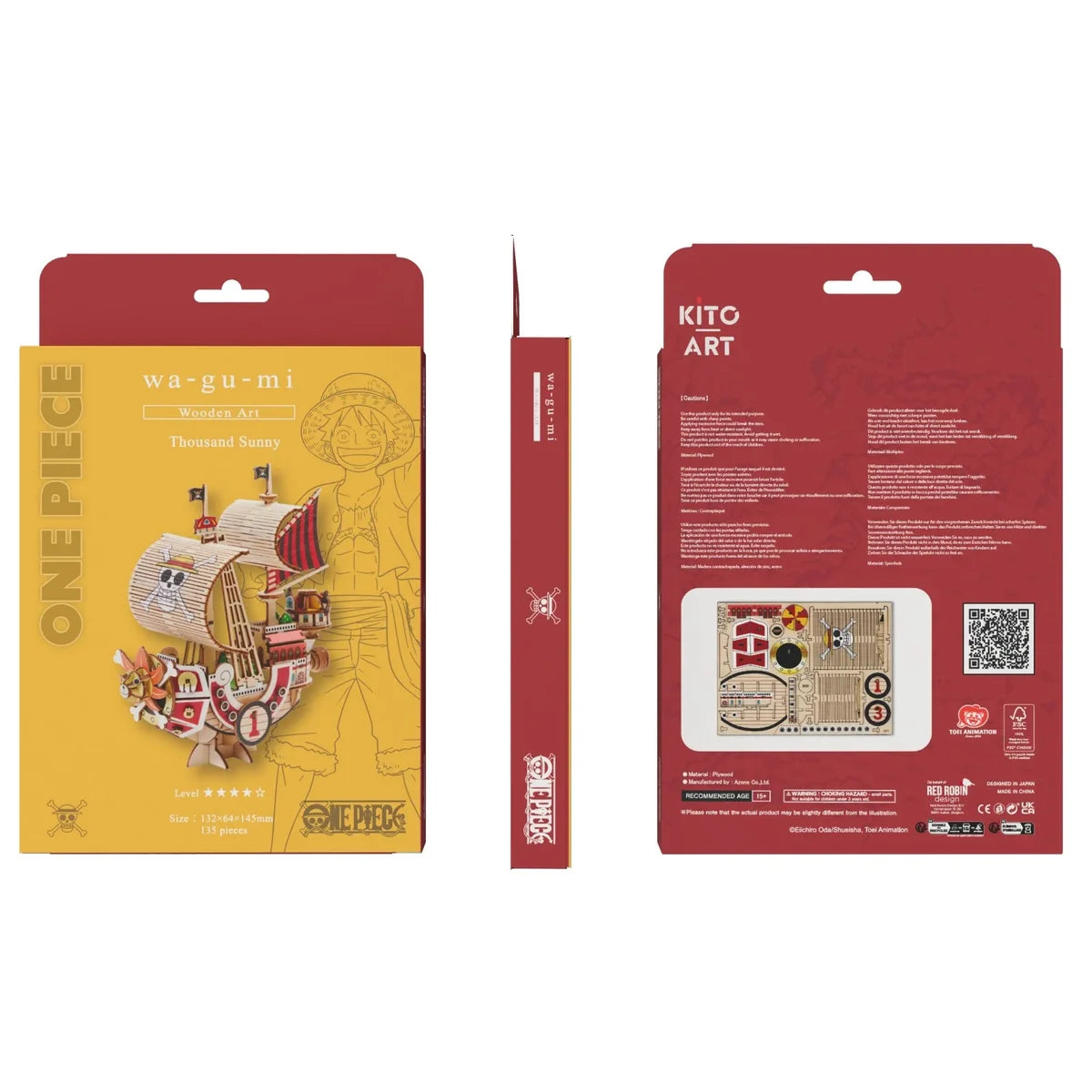 Maquette en bois One Piece Thousand Sunny - packaging