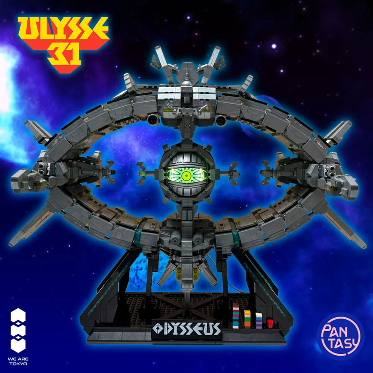 Ulysse 31 - We Are Tokyo x Pantasy - odysseus 50cm light up - vue de face œil allumé